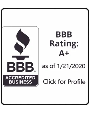 BBB Accredited Business — A+ Rating