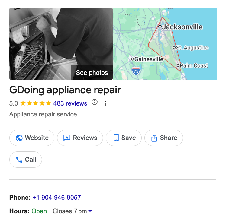 appliance repair reviews
